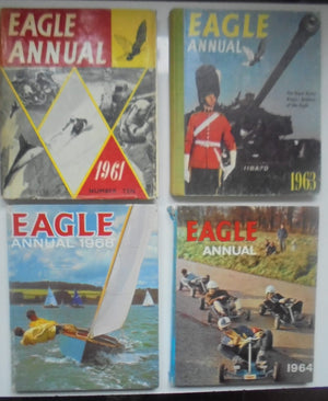 Four Eagle Annuals. 1961, 1964, 1968, 1963 - Free Postage