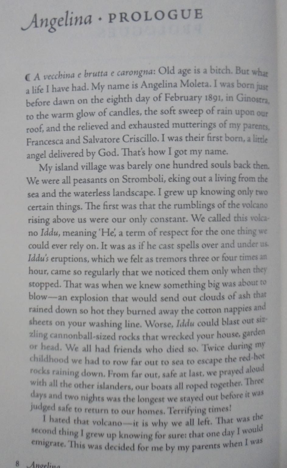 Angelina From Stromboli to D'Urville Island - A Family's Story SIGNED by Gerard Hindmarsh