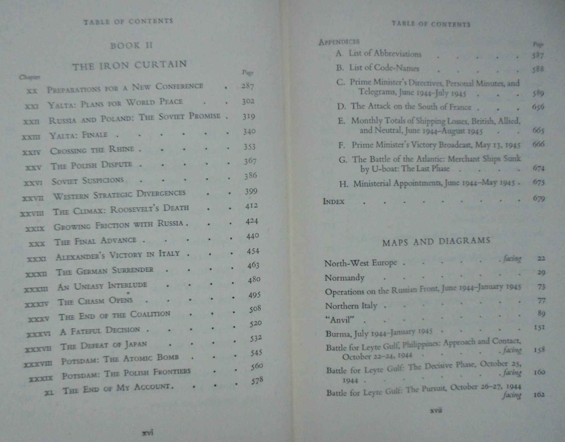 Triumph and Tragedy. The Second World War Vol VI By Sir Winston S. Churchill. 1954. FIRST EDITION.