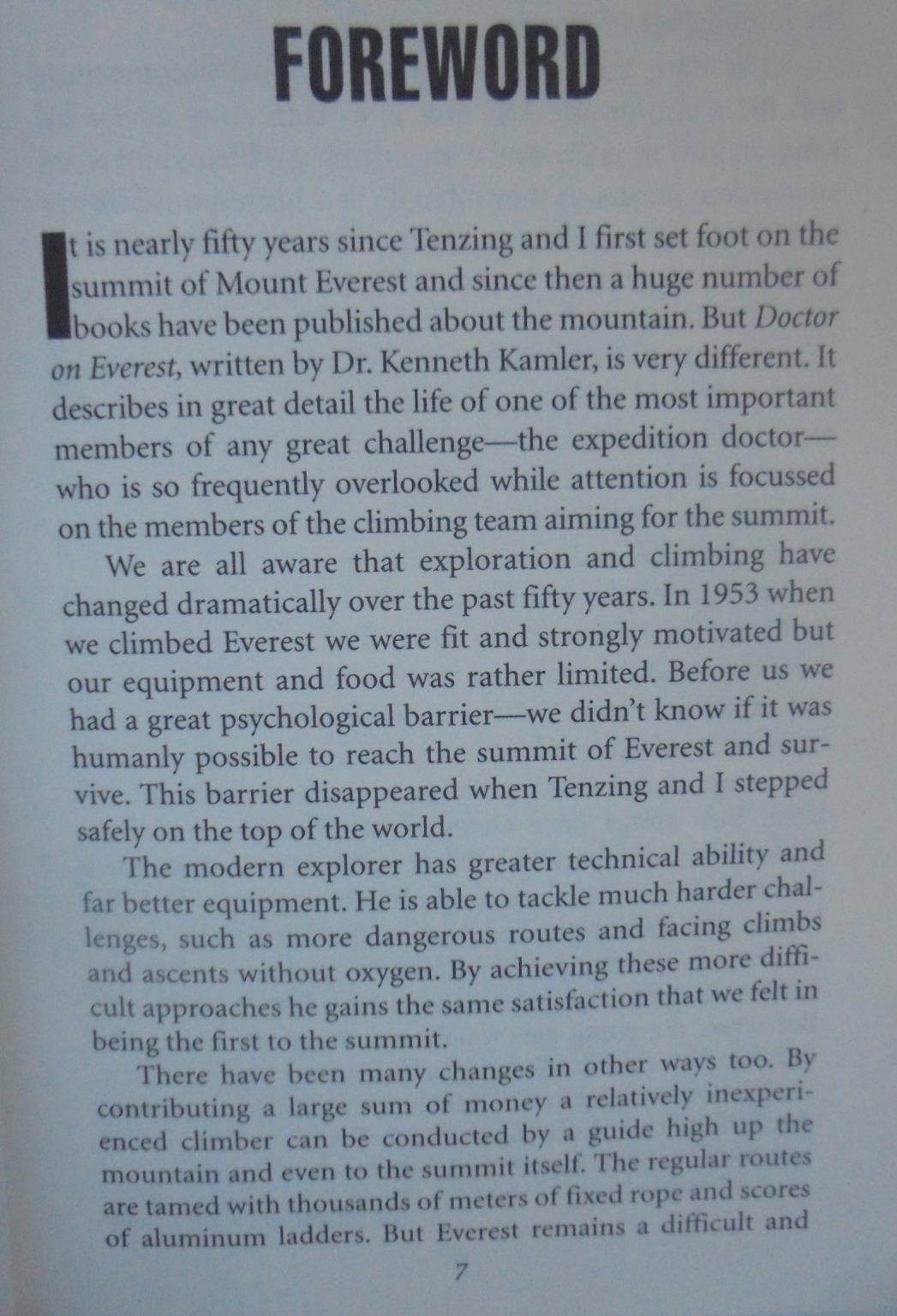 Doctor on Everest Emergency Medicine at the Top of the World - a Personal Account of the 1996 Disaster By Kenneth Kamler - Hardback 1st edition