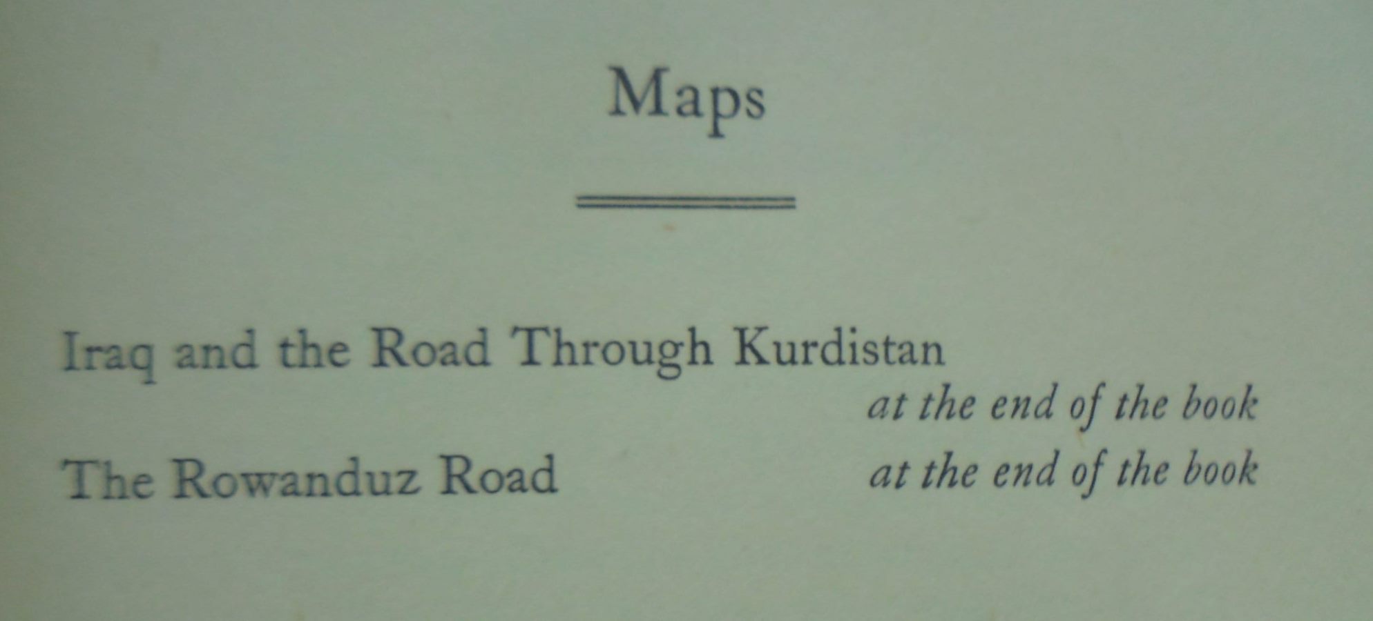 Road Through Kurdistan: The Narrative of an Engineer in Iraq (1942) First edition, 2nd impression. (same year as first printing). SCARCE.