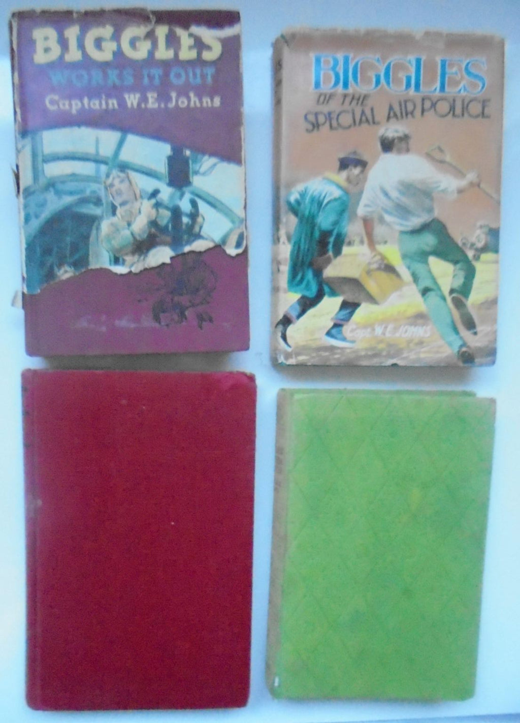 Biggles books by Cpt Johns (4 hardbacks)