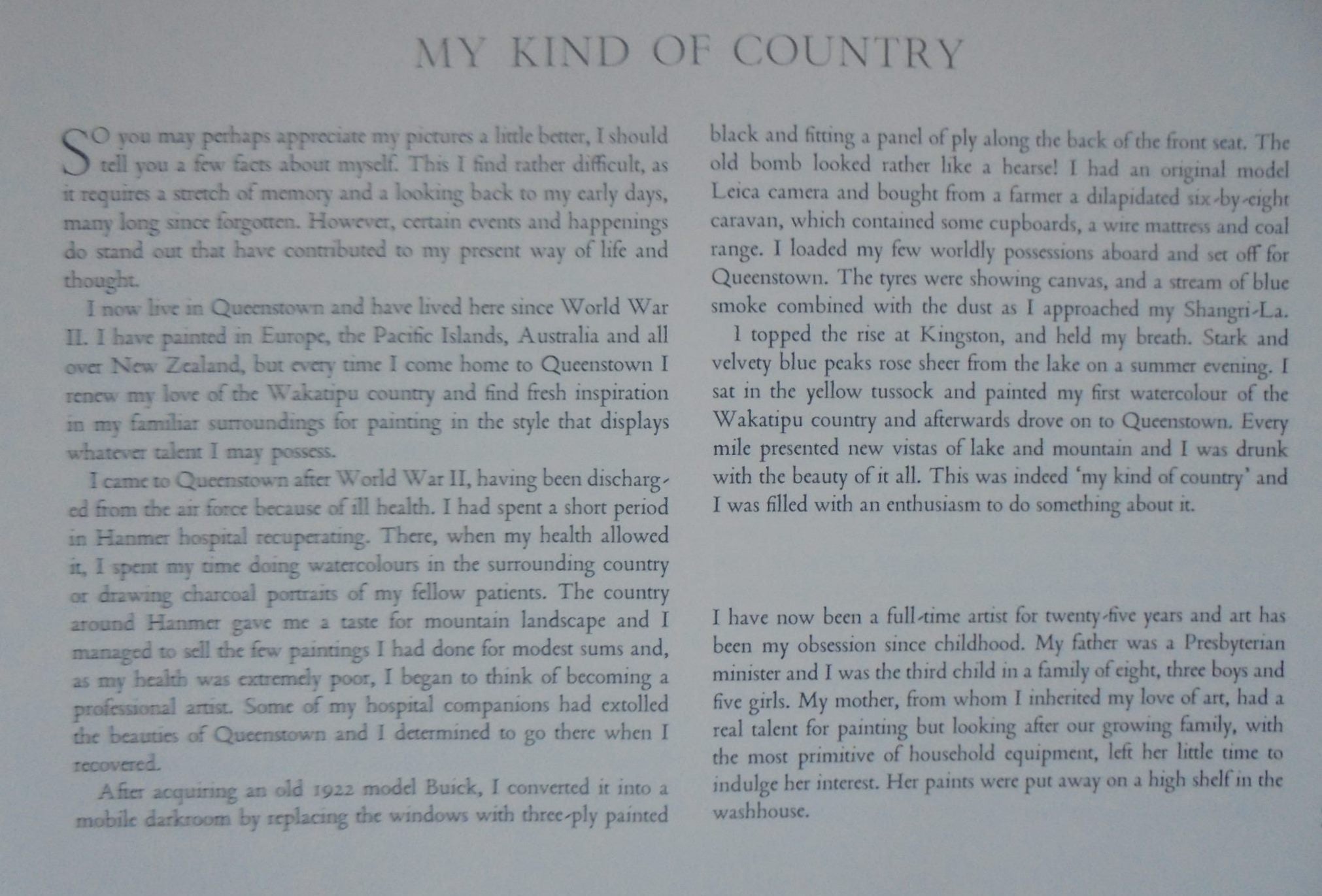 My Kind of Country by Douglas Badcock. 1971 first edition