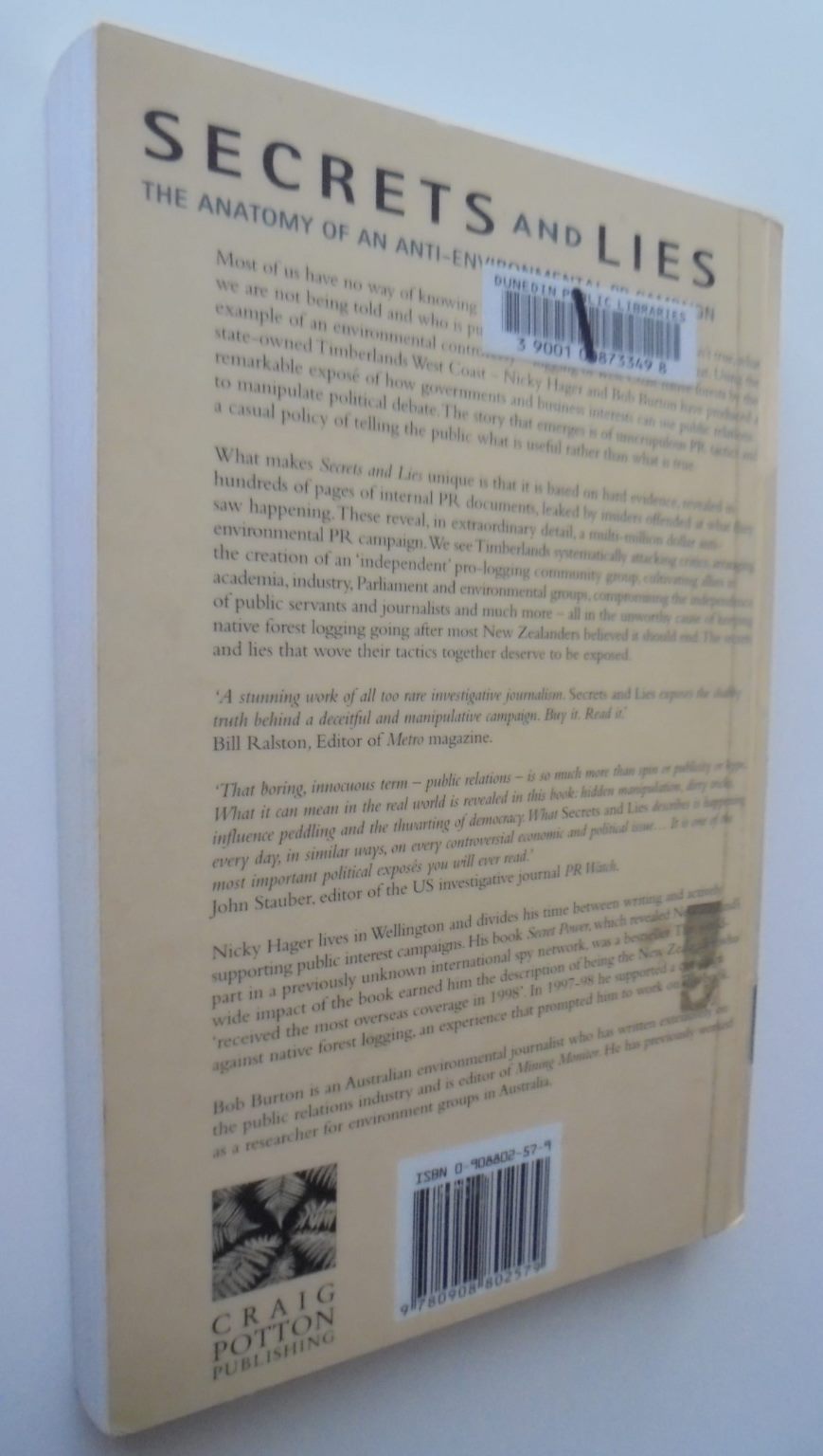 Secrets and Lies The Anatomy of an Anti-Environmental PR Campaign by Nicky Hager