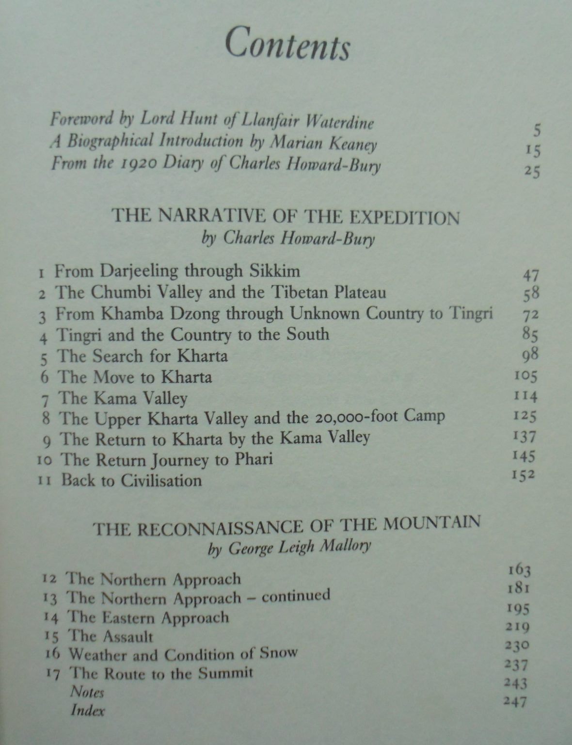 Everest Reconnaissance: The First Expedition of 1921 by Bury, Charles Howard; Mallory, George Leigh