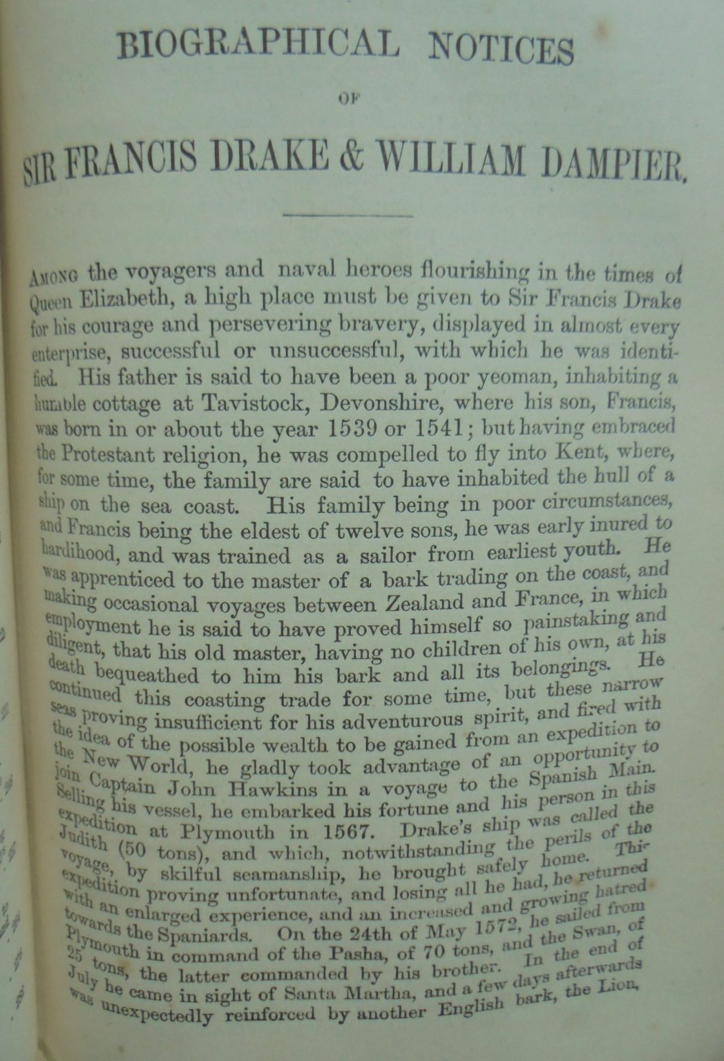 Voyages Round the World by Captain Cook. (bound with) A Voyage round the World by Sir Francis Drake and William Dampier. Edited by D Laing Purves. (1896)