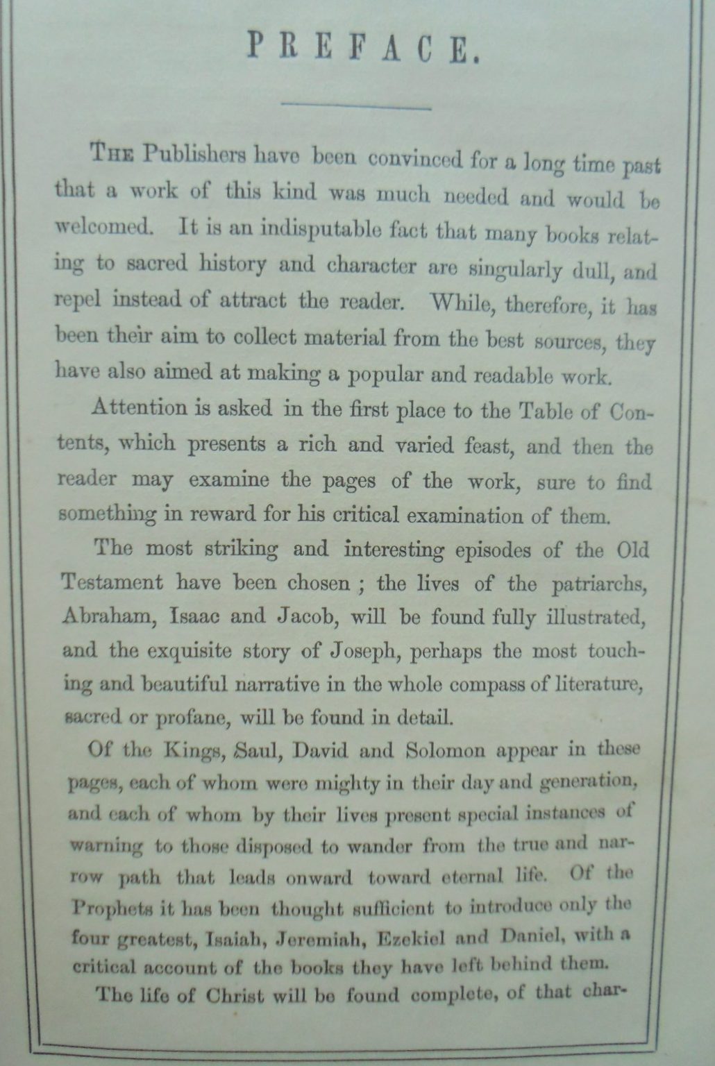 Sacred Biography and History, containing Descriptions of Palestine, Ancient and Modern; Lives of Patriarchs, Kings and Prophets, Christ and the Apostles etc by Osmond Tiffany.