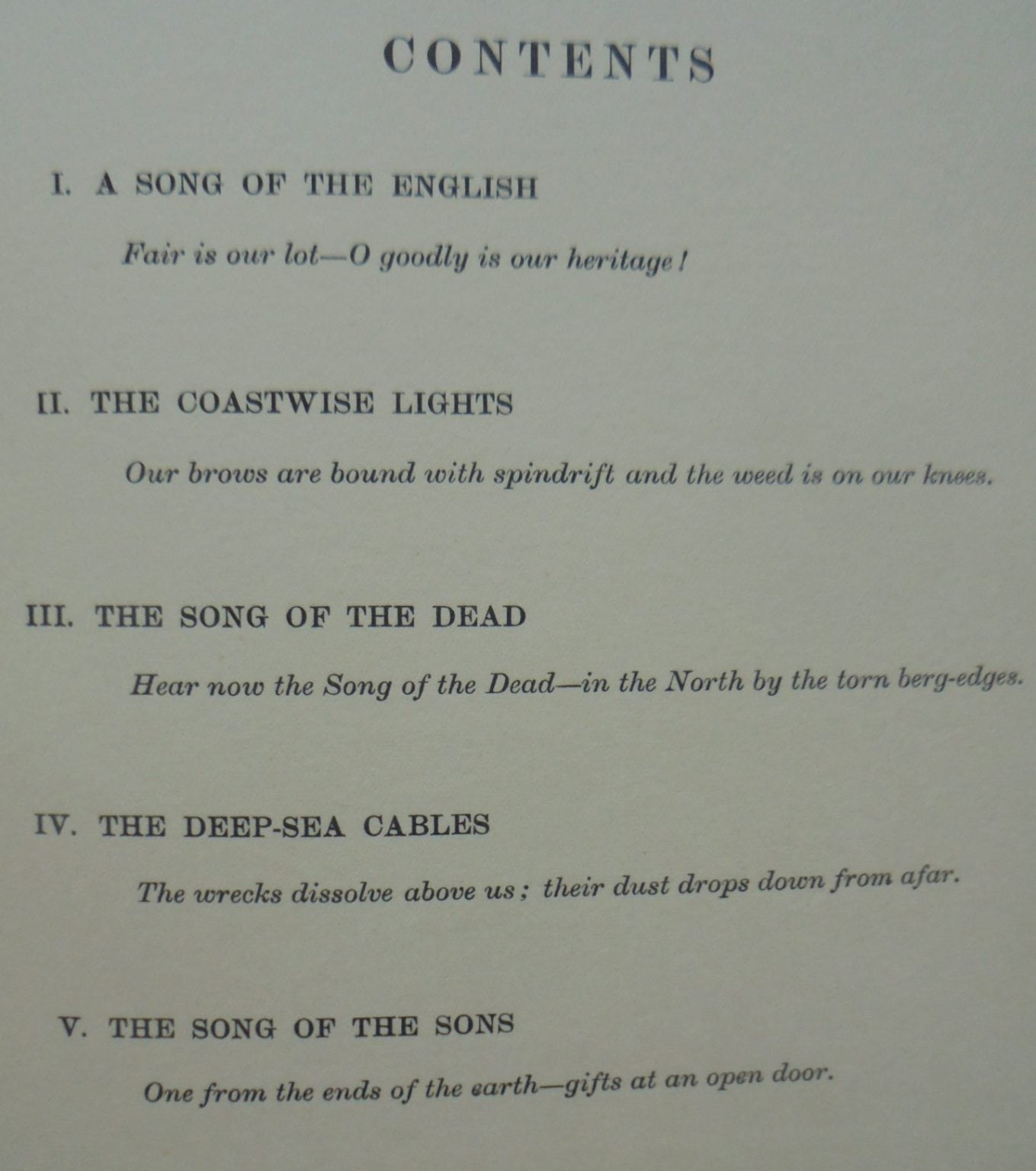 A Song of the English by Rudyard Kipling. 1909. First Edition