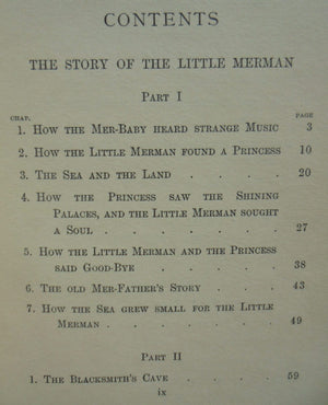 The Little Merman by Ethel Reader. Illustrated by Frank C. Pape. 1909, First Edition. SCARCE.