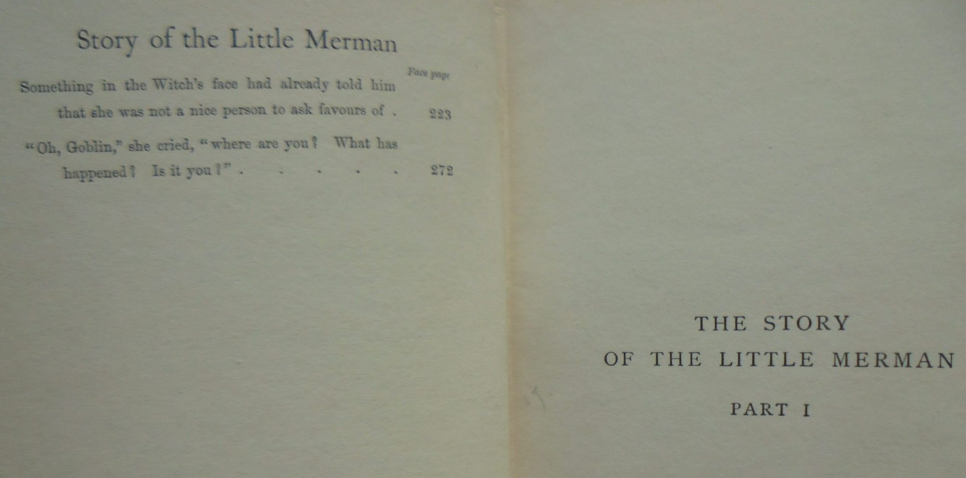 The Little Merman by Ethel Reader. Illustrated by Frank C. Pape. 1909, First Edition. SCARCE.