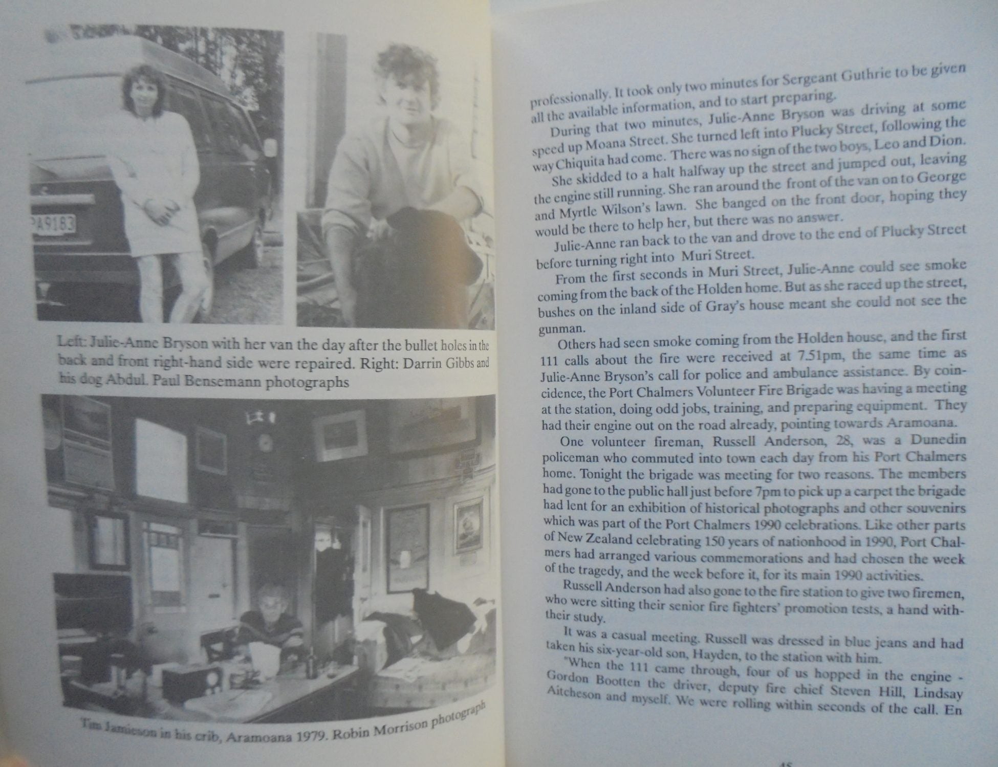 Tragedy At Aramoana. By Paul Bensemann. Publisher: Cape Catley, Whatamongo Bay, 1991. RARE.