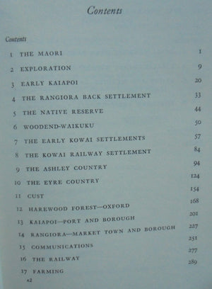 Beyond the Waimakariri: A Regional History by D. N. Hawkins. 1957. First Edition. VERY SCARCE.