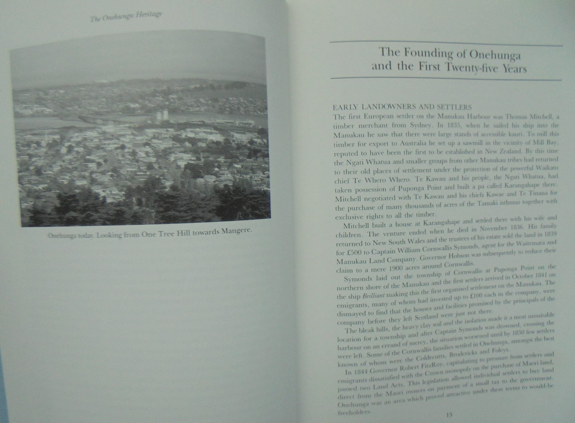 The Onehunga Heritage. Revised Edition. By Janice C. Mogford