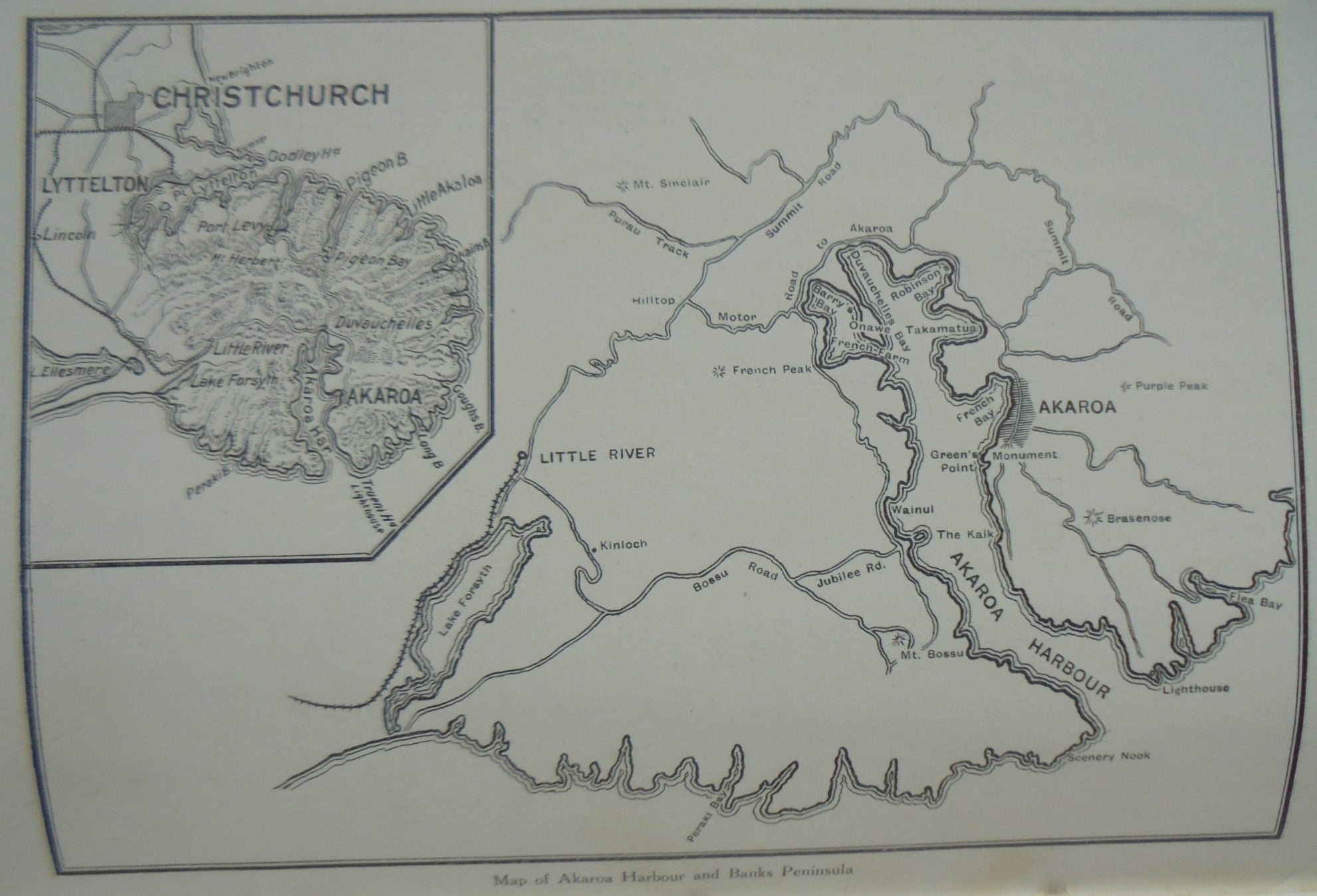 Akaroa by B. E. Baughan. 1919 first edition