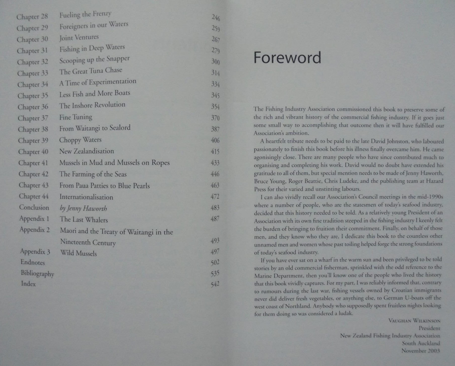 Hooked: The Story of the New Zealand Fishing Industry by David Johnson