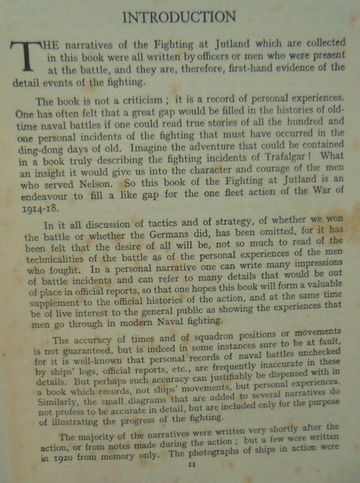 The Fighting at Jutland (The Personal Experiences of Forty-Five Officers and Men of the British Fleet) by H. W. Fawcett RN, & G. W. W. Hopper RN. first edition, 5th impression.