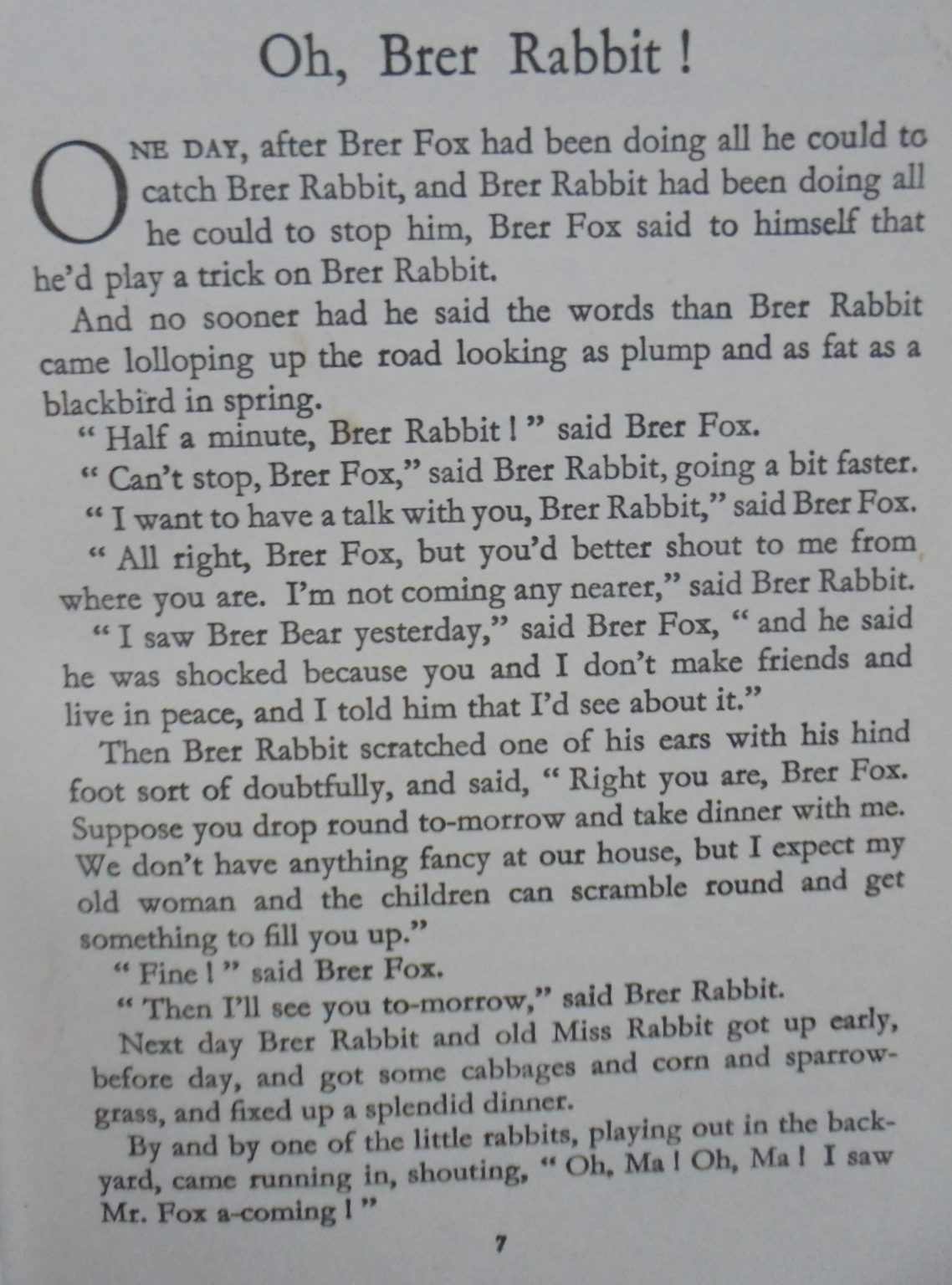 Enid Blyton's Seventh Brer Rabbit Book. Plus Second Brer Rabbit. Vintage