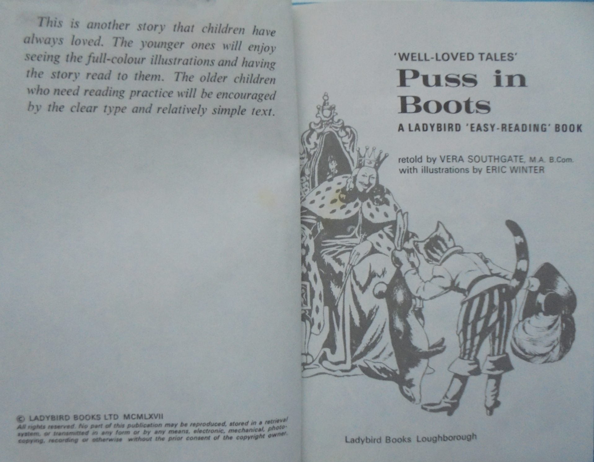 5 Vintage Children's Ladybird Easy Reading Books.