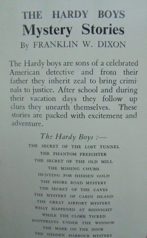 The Hidden Harbour Mystery. The Hardy Boys. First Edition