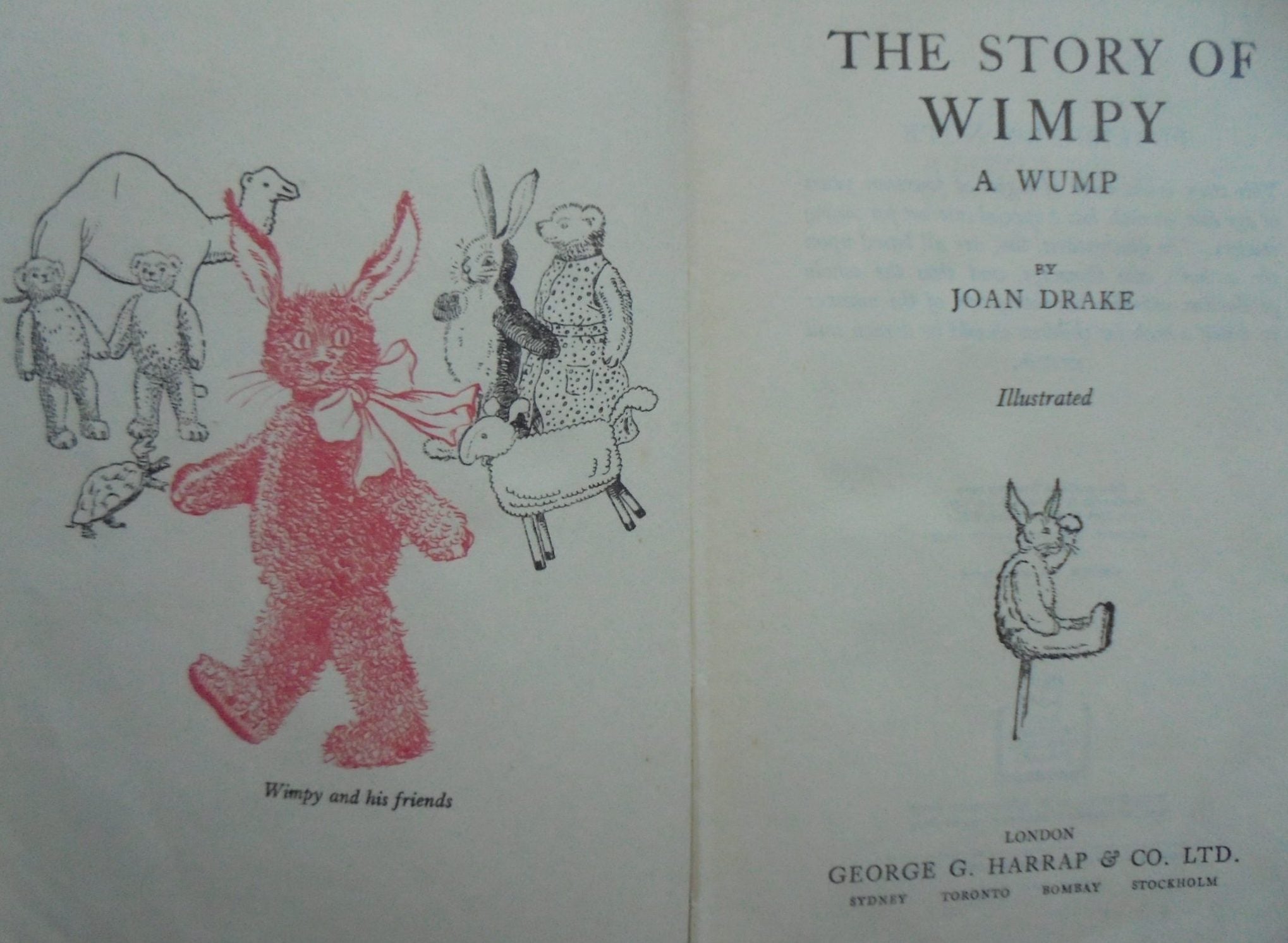 The Story of Wimpy a Wump. By Joan Drake