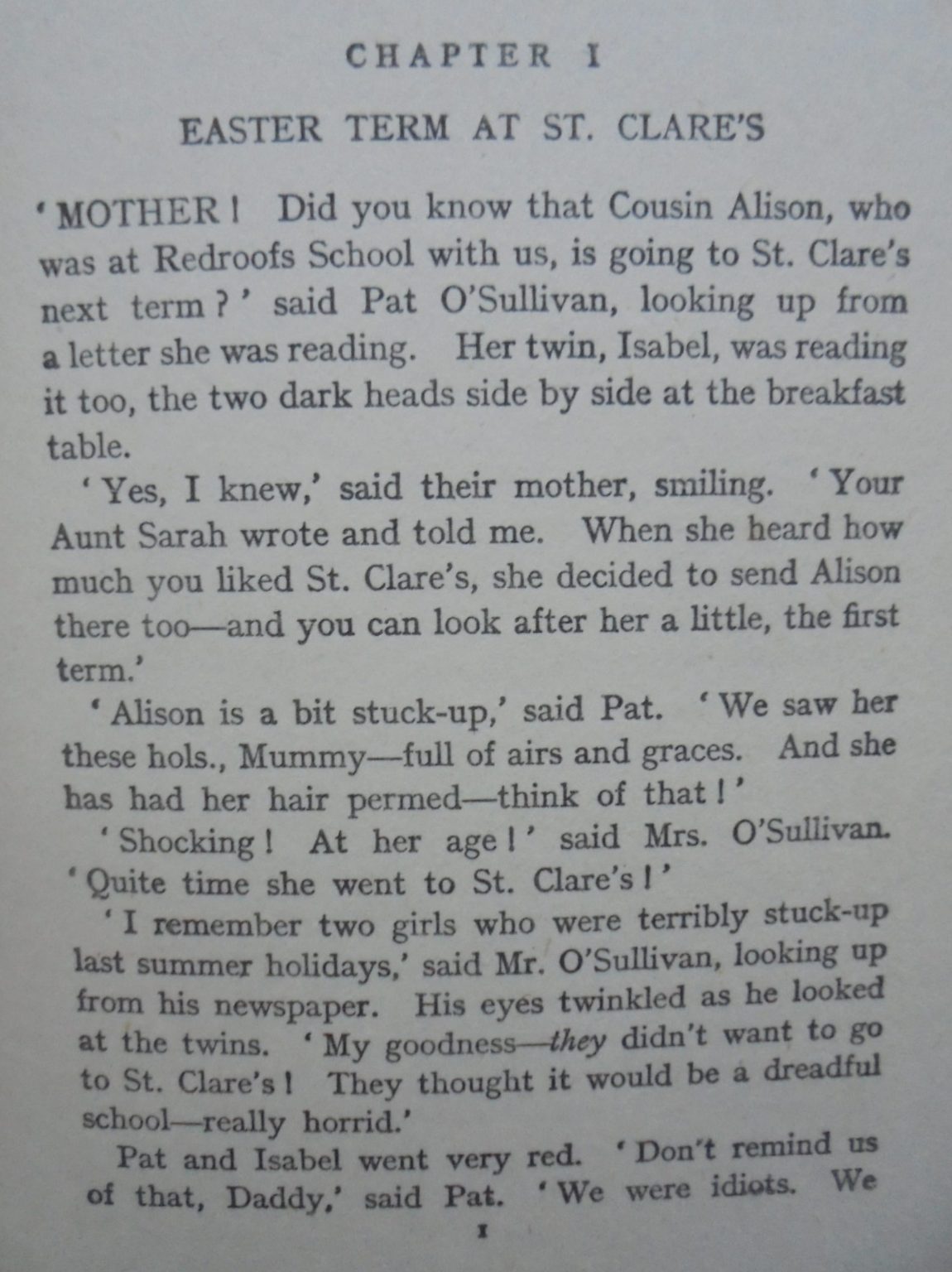 Enid Blyton: The Boy Next Door. 1st edition 1949 & The O'Sullivan Twins. 1952.