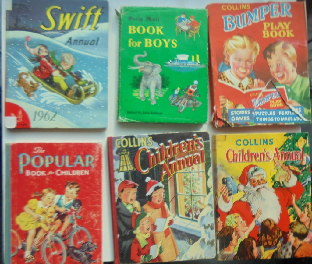 Six Vintage Annuals (Circa 1940's/50's/ 60's.)