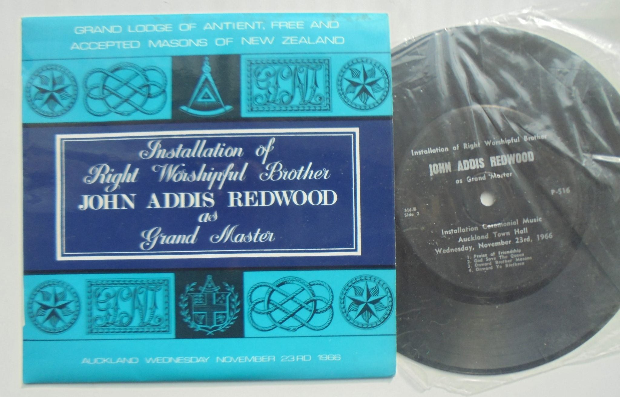 7 copies of Proceedings Of Grand Lodge Of NZ 1943 - 65, plus NZ Masonic booklets