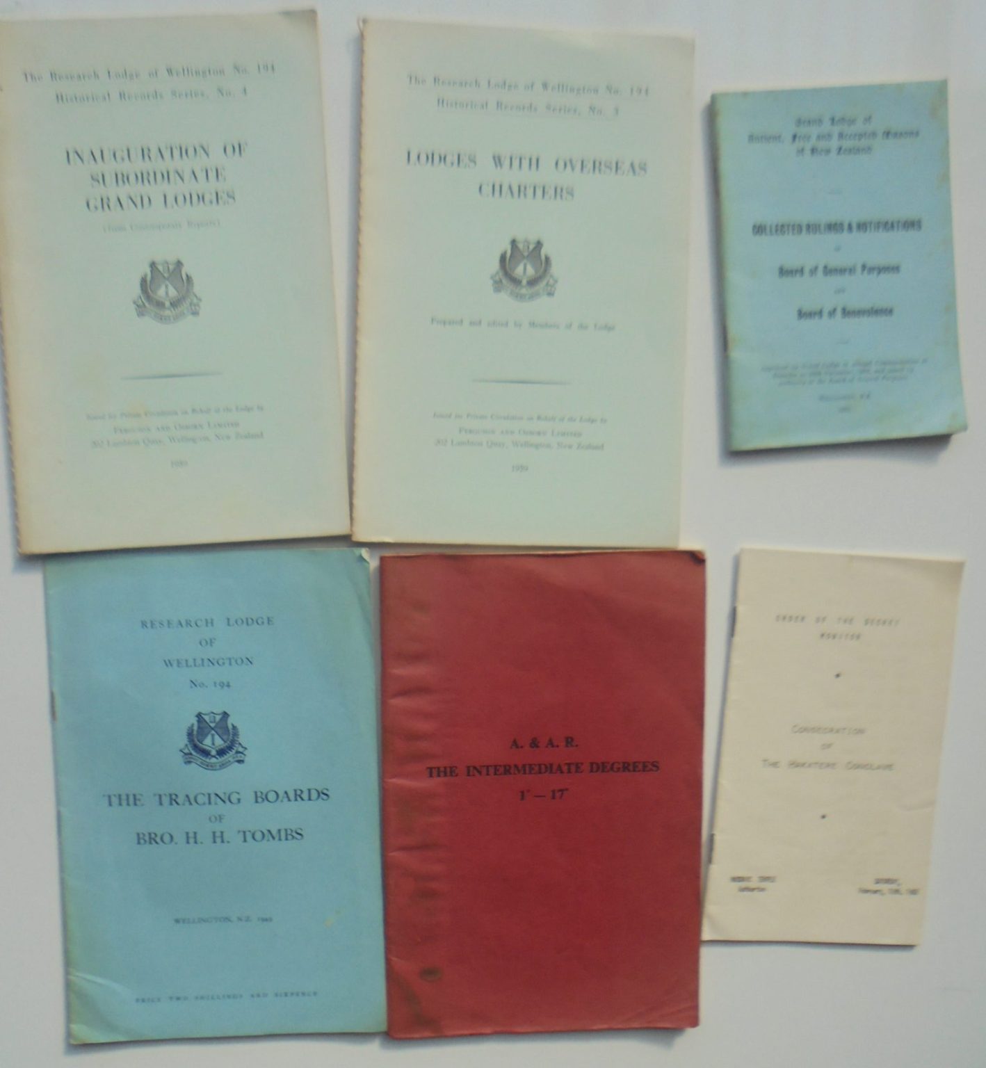 Lot of New Zealand Masonic booklets and papers