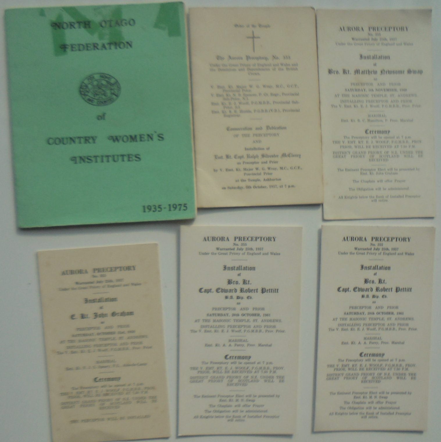 Lot of New Zealand Masonic booklets and papers