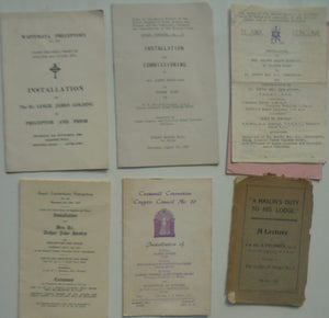 Lot of New Zealand Masonic booklets and papers