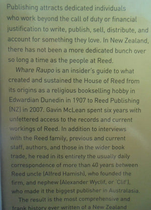 Whare Raupo: The Reed Books Story by McLean, Gavin