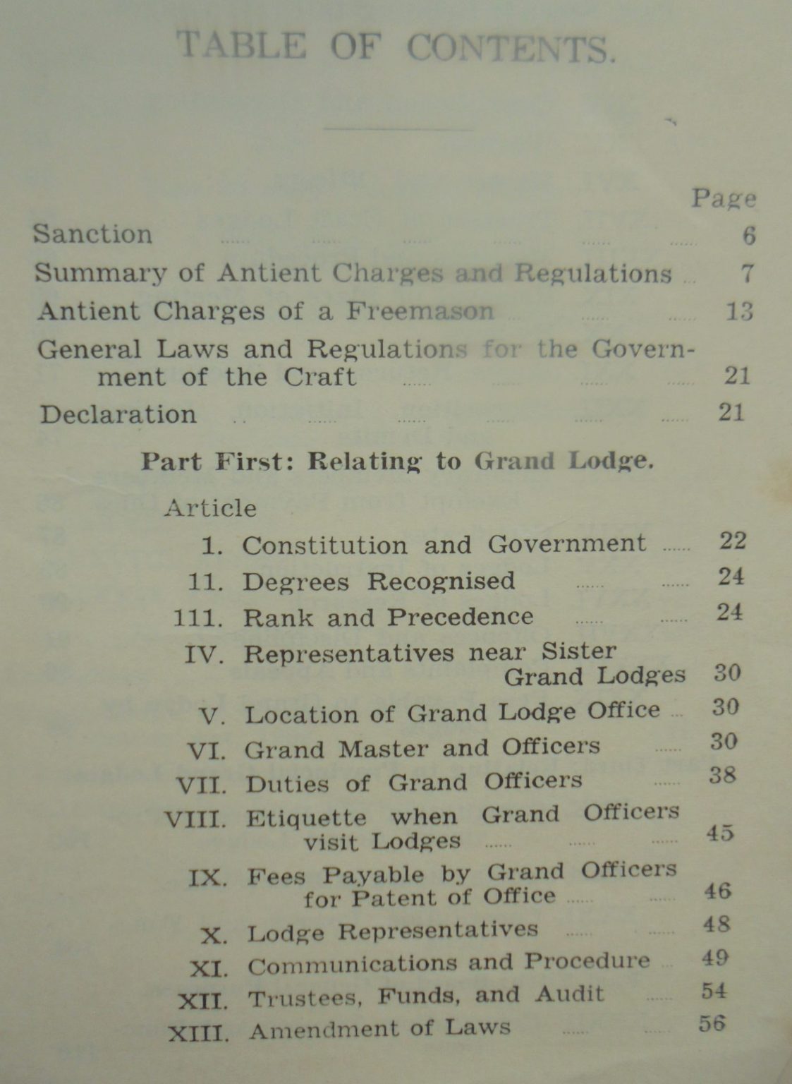 Constitution and Laws of the Antient Fraternity of Free and Accepted Masons Under the Grand Lodge of New Zealand with 1951 Amendments.