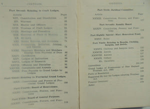 Constitution and Laws of the Antient Fraternity of Free and Accepted Masons Under the Grand Lodge of New Zealand with 1951 Amendments.