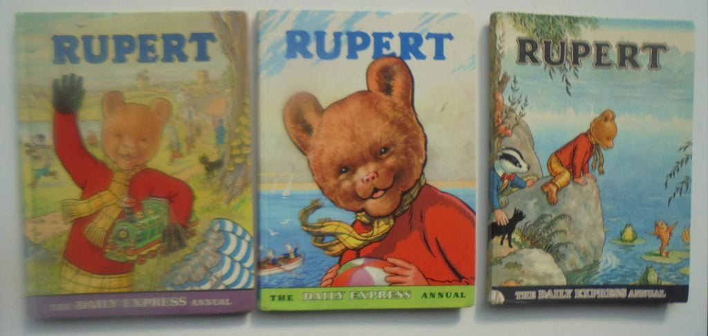 Three Rupert Annuals. 1969, 1959 & 1976.