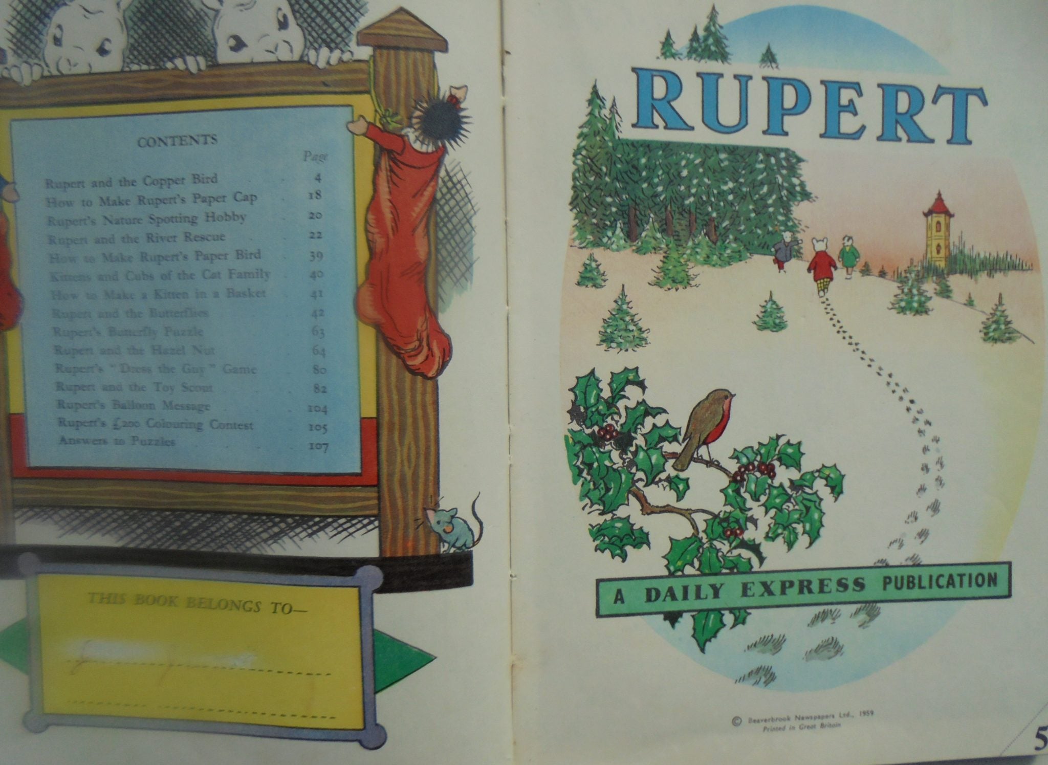 Three Rupert Annuals. 1969, 1959 & 1976.