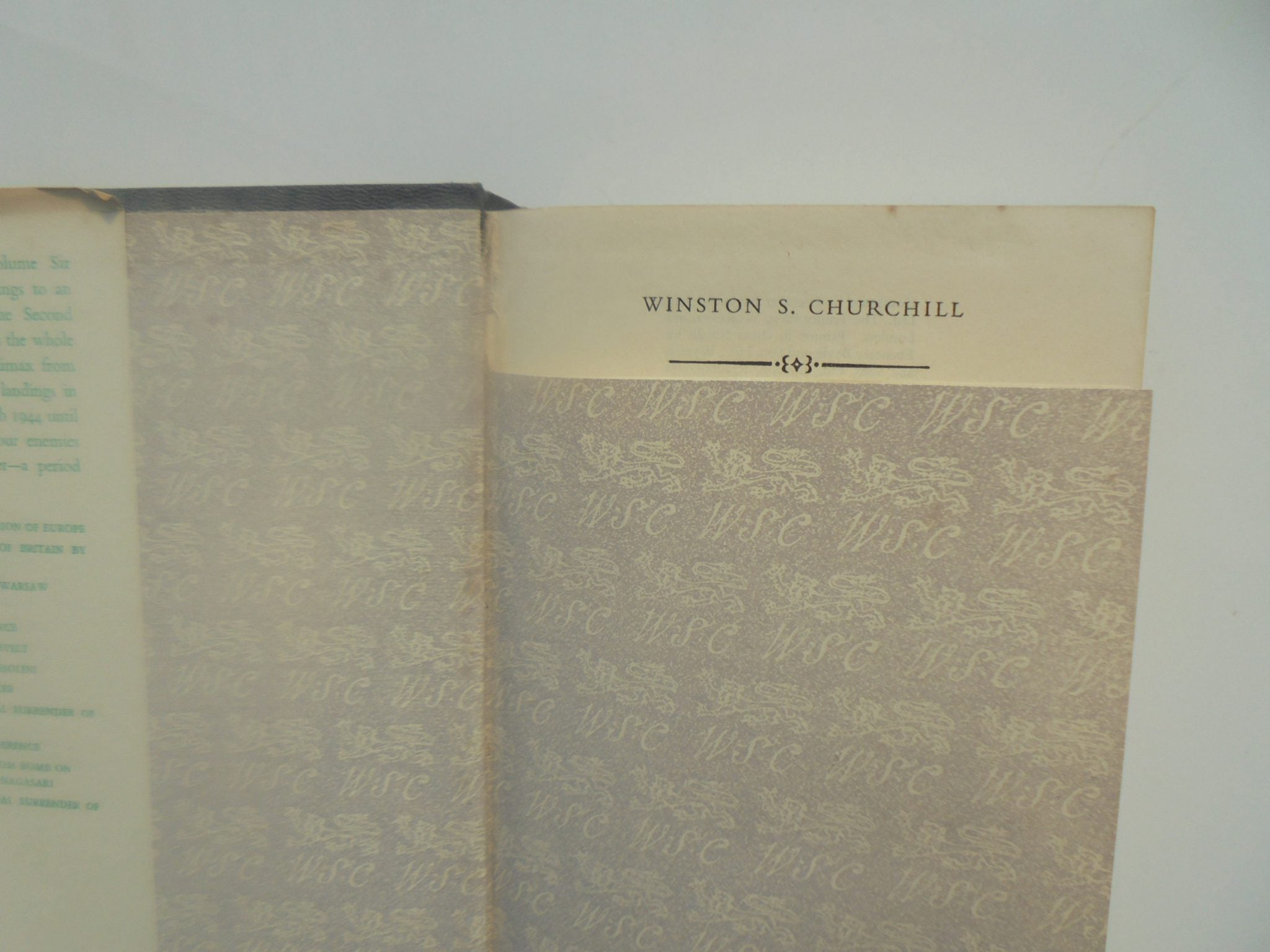 Triumph and Tragedy. The Second World War Vol VI By Sir Winston S. Churchill. 1954. FIRST EDITION.