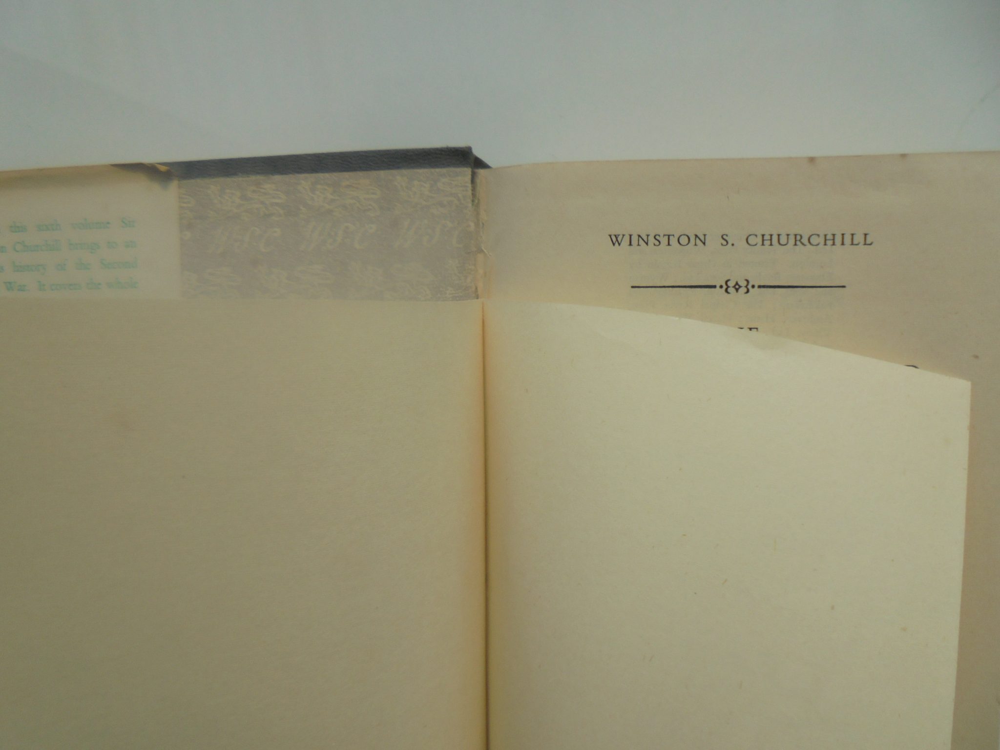 Triumph and Tragedy. The Second World War Vol VI By Sir Winston S. Churchill. 1954. FIRST EDITION.