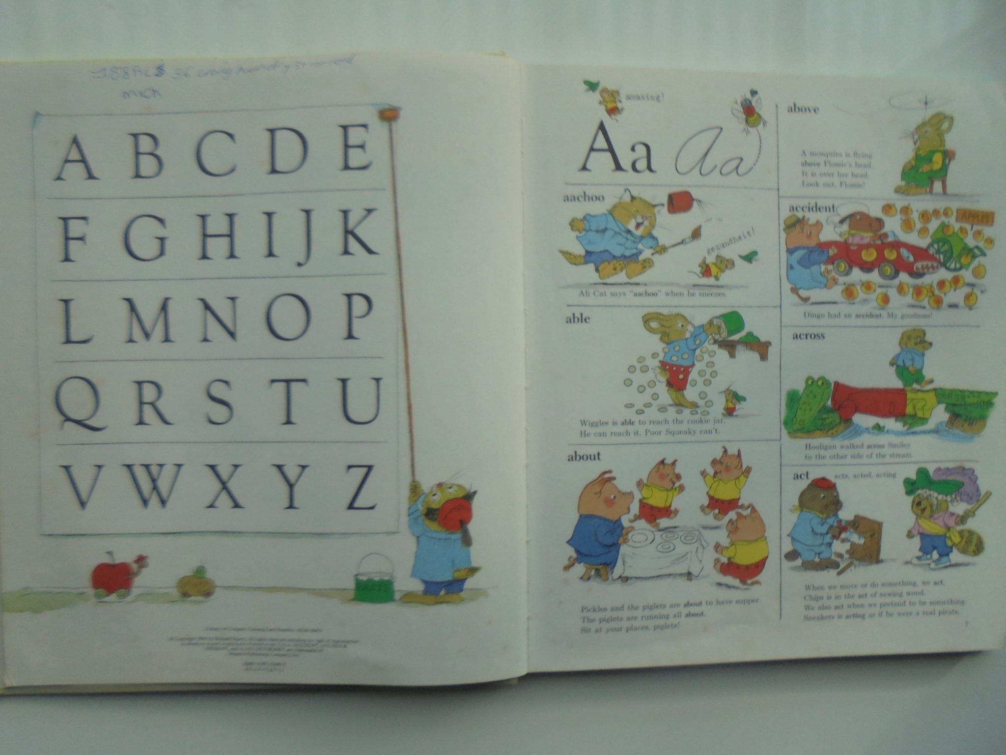 Three Richard Scarry vintage GOLDEN BOOKS. Hardback books. 1970's/80's