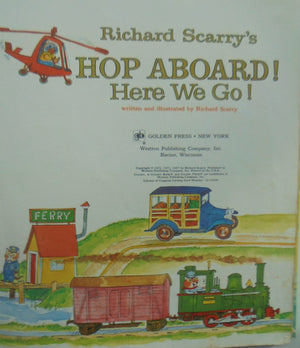 Three Richard Scarry vintage GOLDEN BOOKS. Hardback books. 1970's/80's