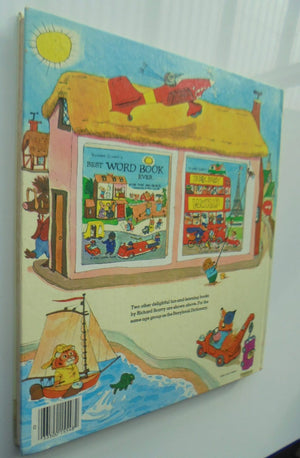 Three Richard Scarry vintage GOLDEN BOOKS. Hardback books. 1970's/80's