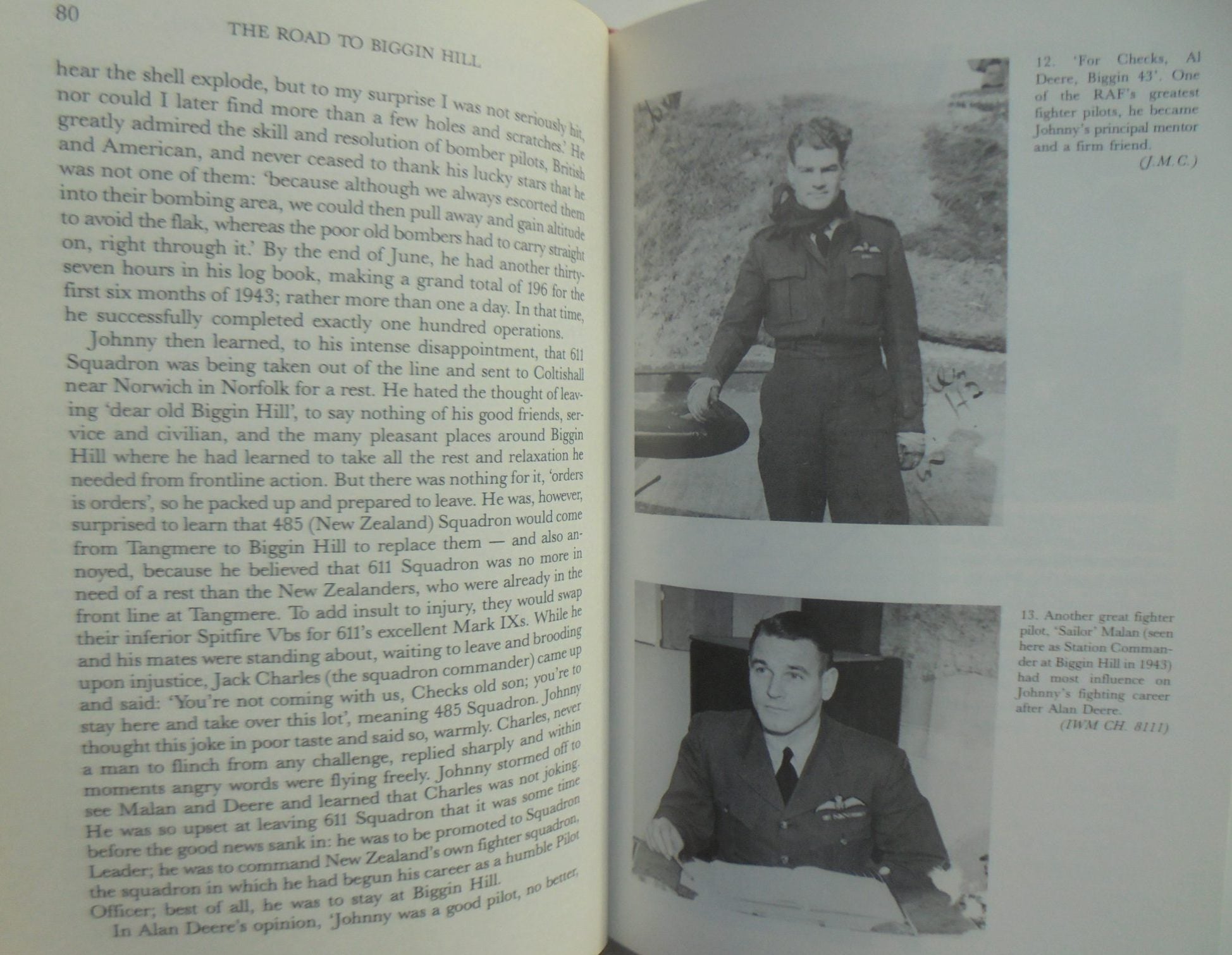 The Road to Biggin Hill A Life of Wing Commander Johnny Checketts. SIGNED BY CHECKETTS