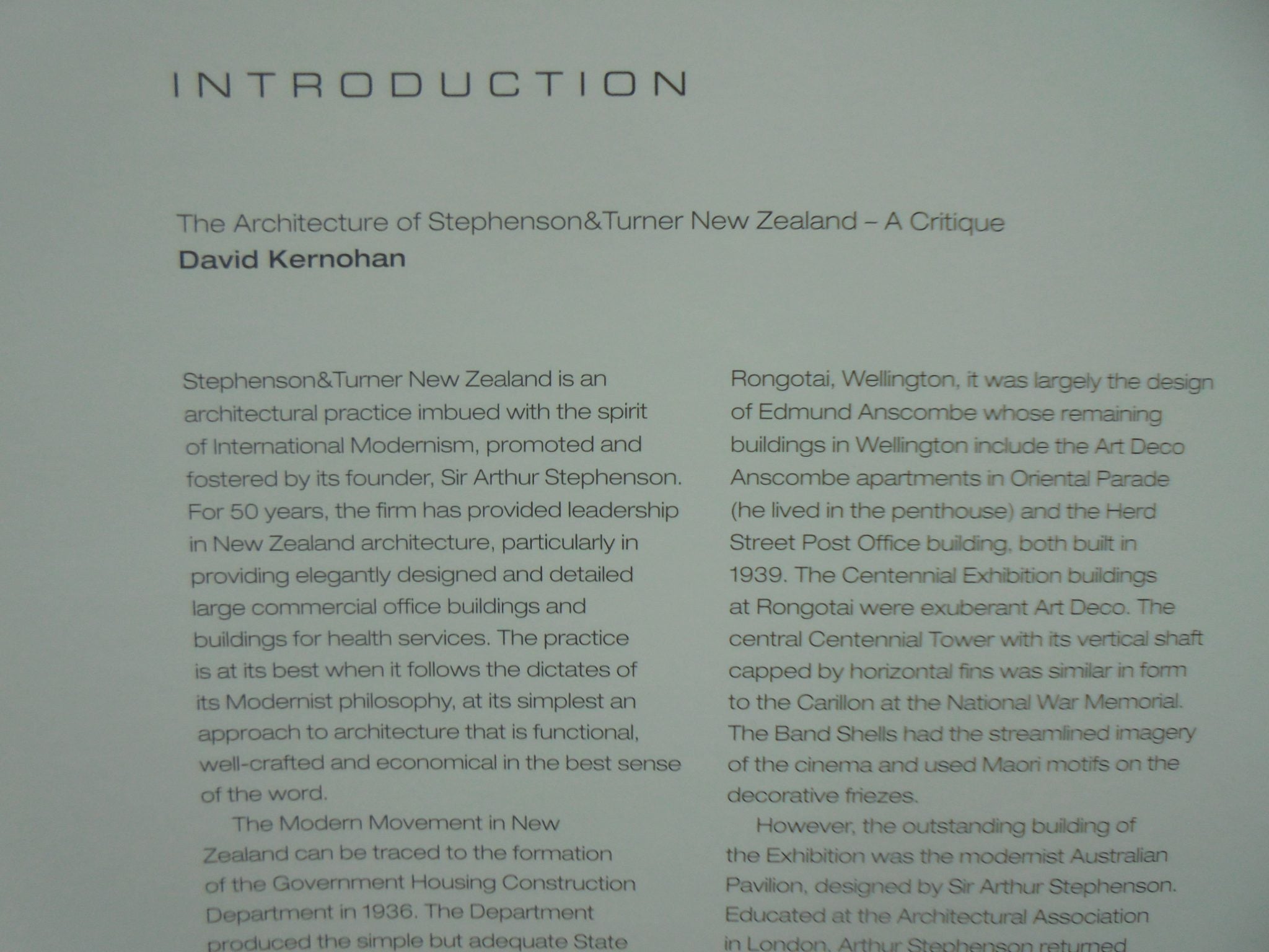 Stephenson & Turner: By John Balasoglou. NZ Architectural firm