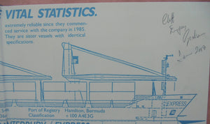 We Were Different. Tasman Express Line Story. SIGNED