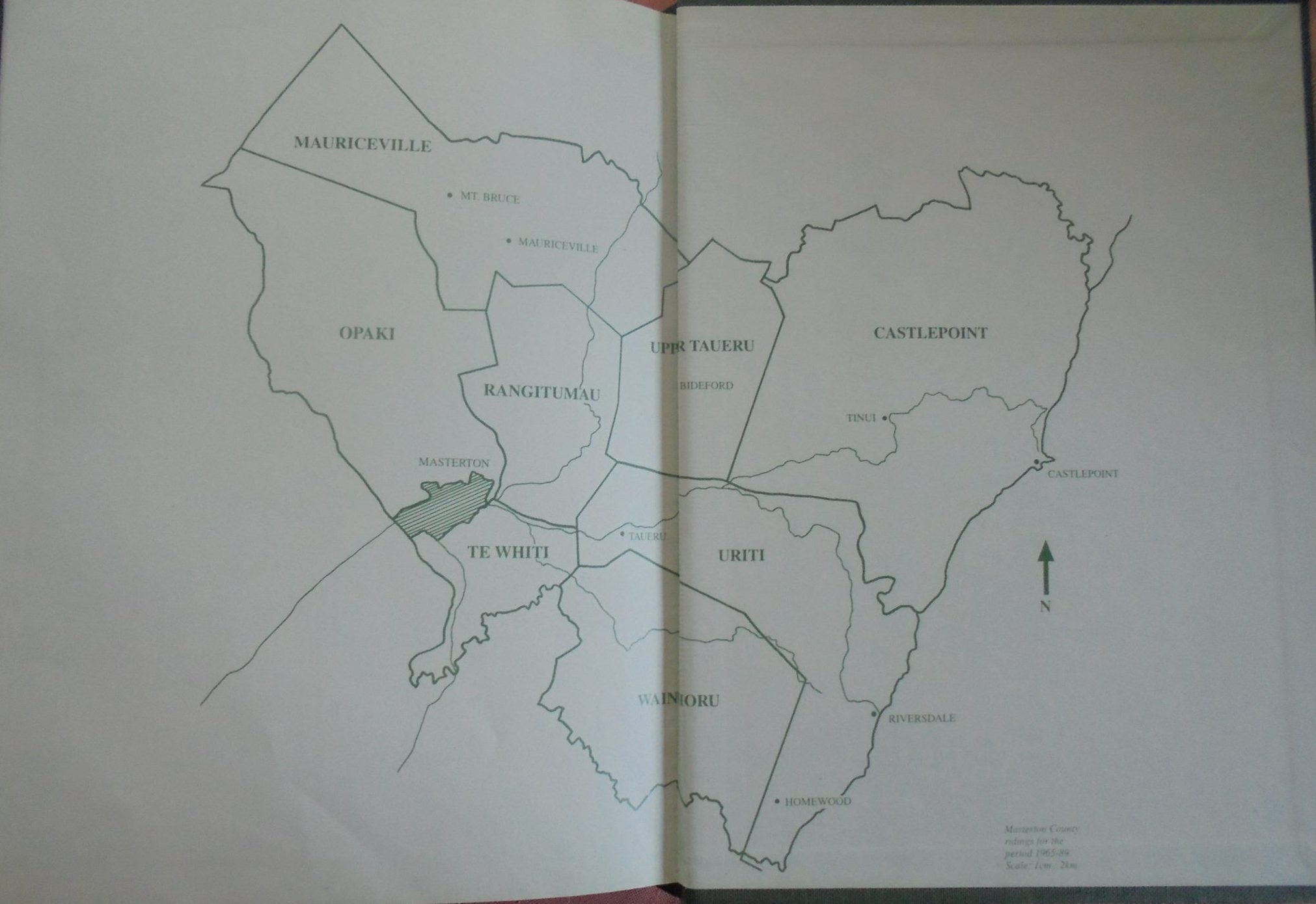 North of the Waingawa. The Masterton Borough and County Councils 1877 - 1989. by Ian Grant