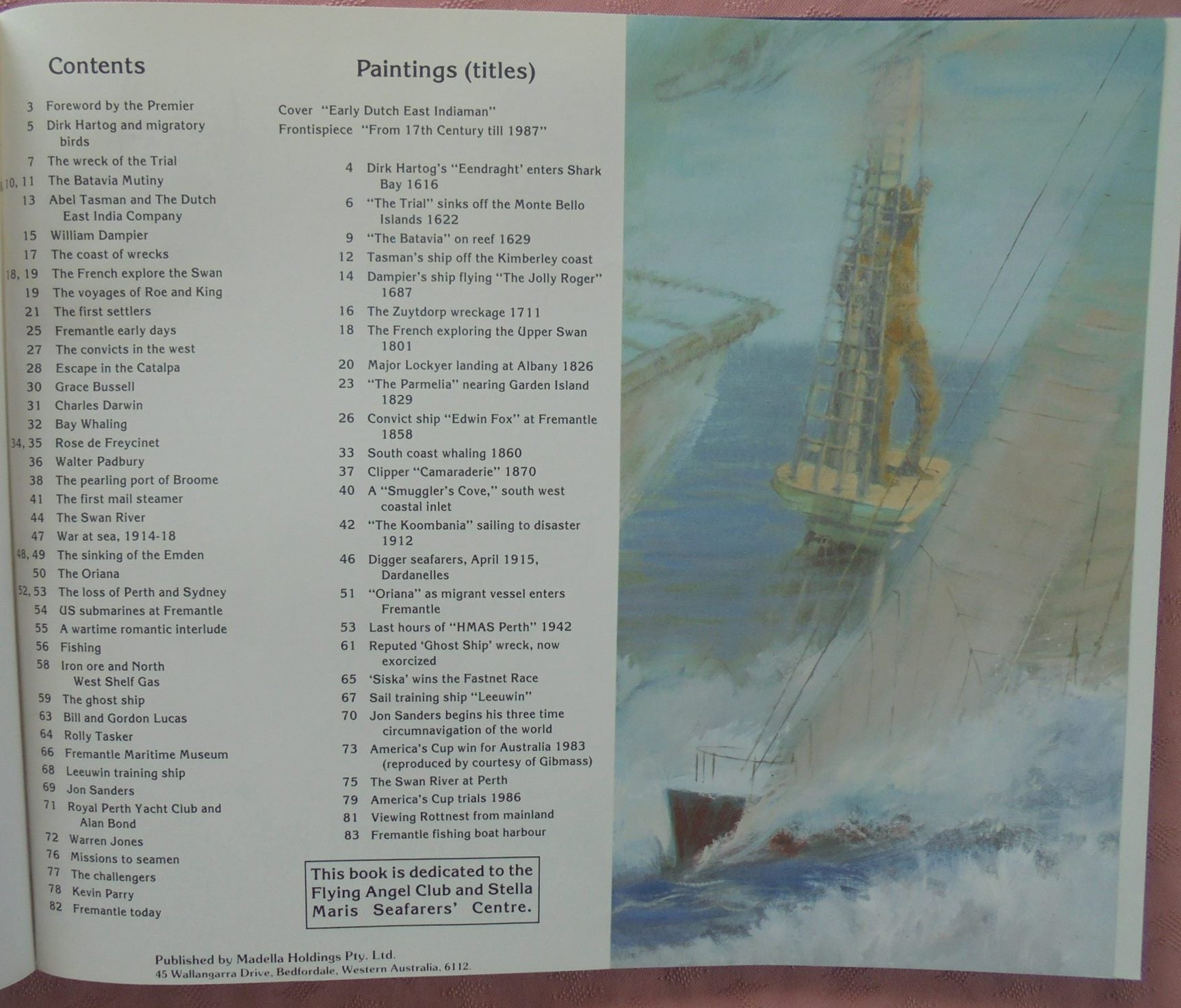 From Hartog's Plate to America's Cup. PASHS' ODYSSEY - Western Australia. SIGNED