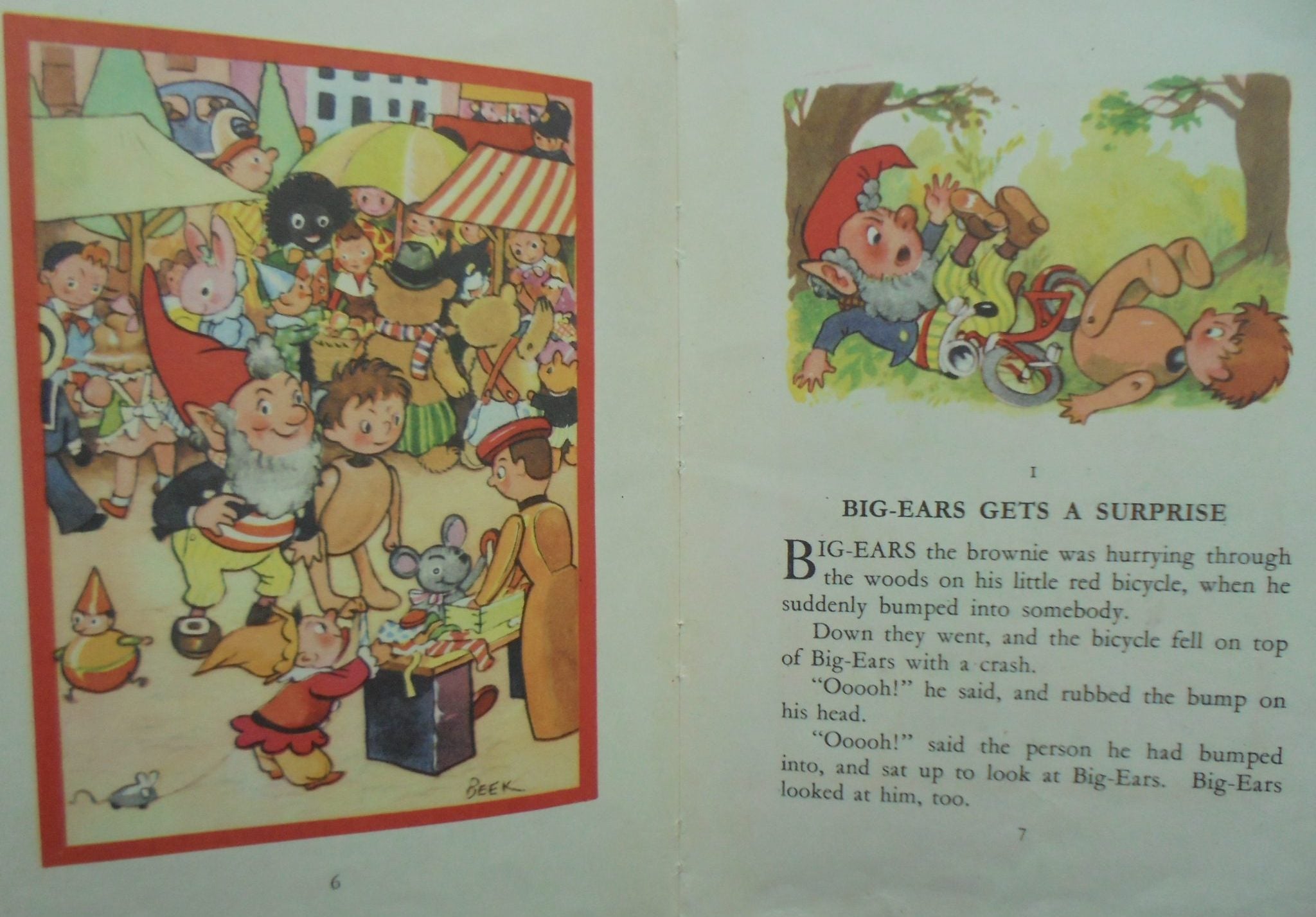 Noddy Goes to Toyland. Book 1. First Edition. By Enid Blyton