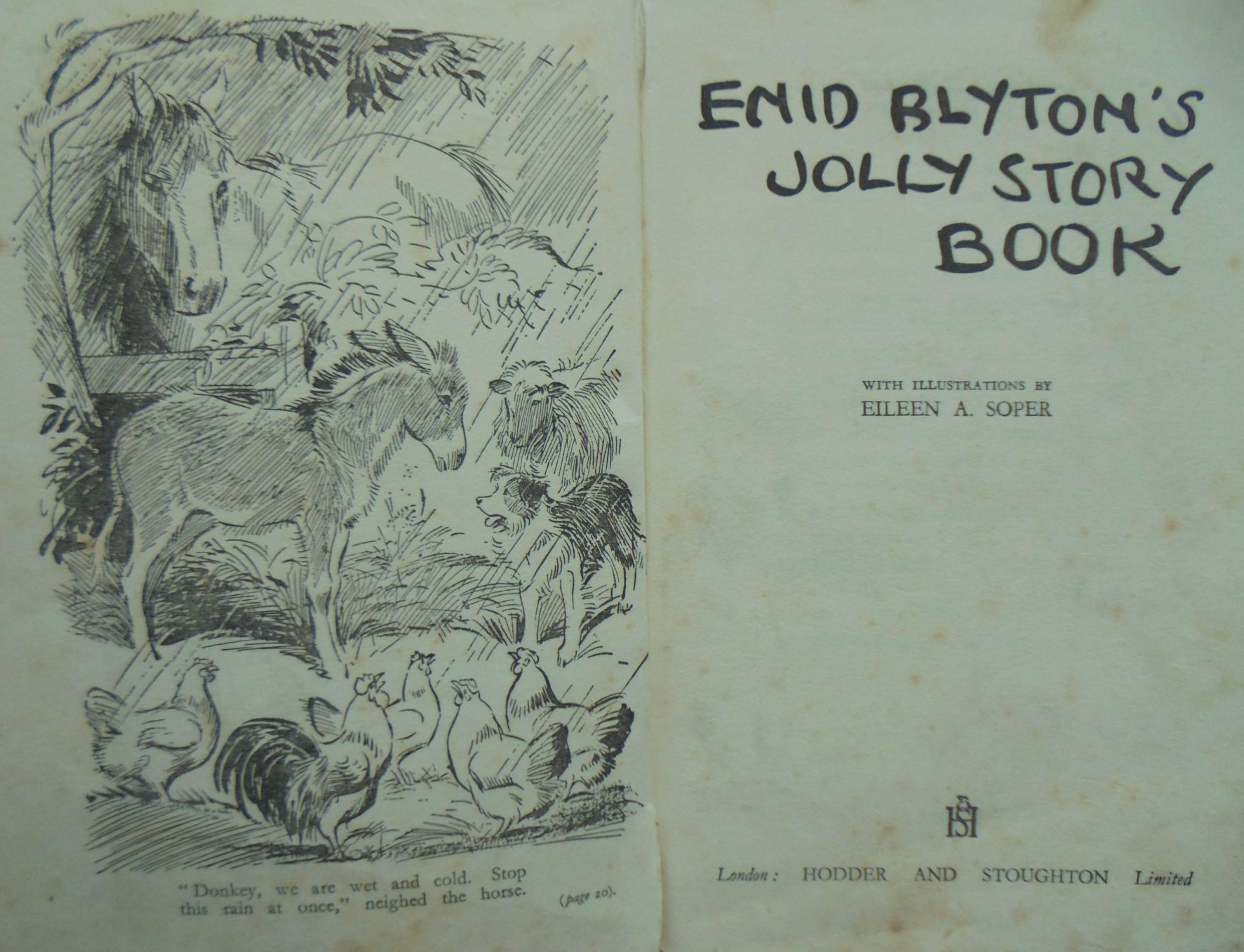 Three Vintage Hardback Books, plus Noddy book by Enid Blyton.