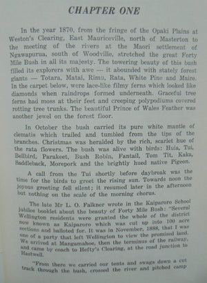 Forty Mile Bush A Tribute to the Pioneers: The Officially Approved Pahiatua Centennial Book 1881-1981. By C J Carle.