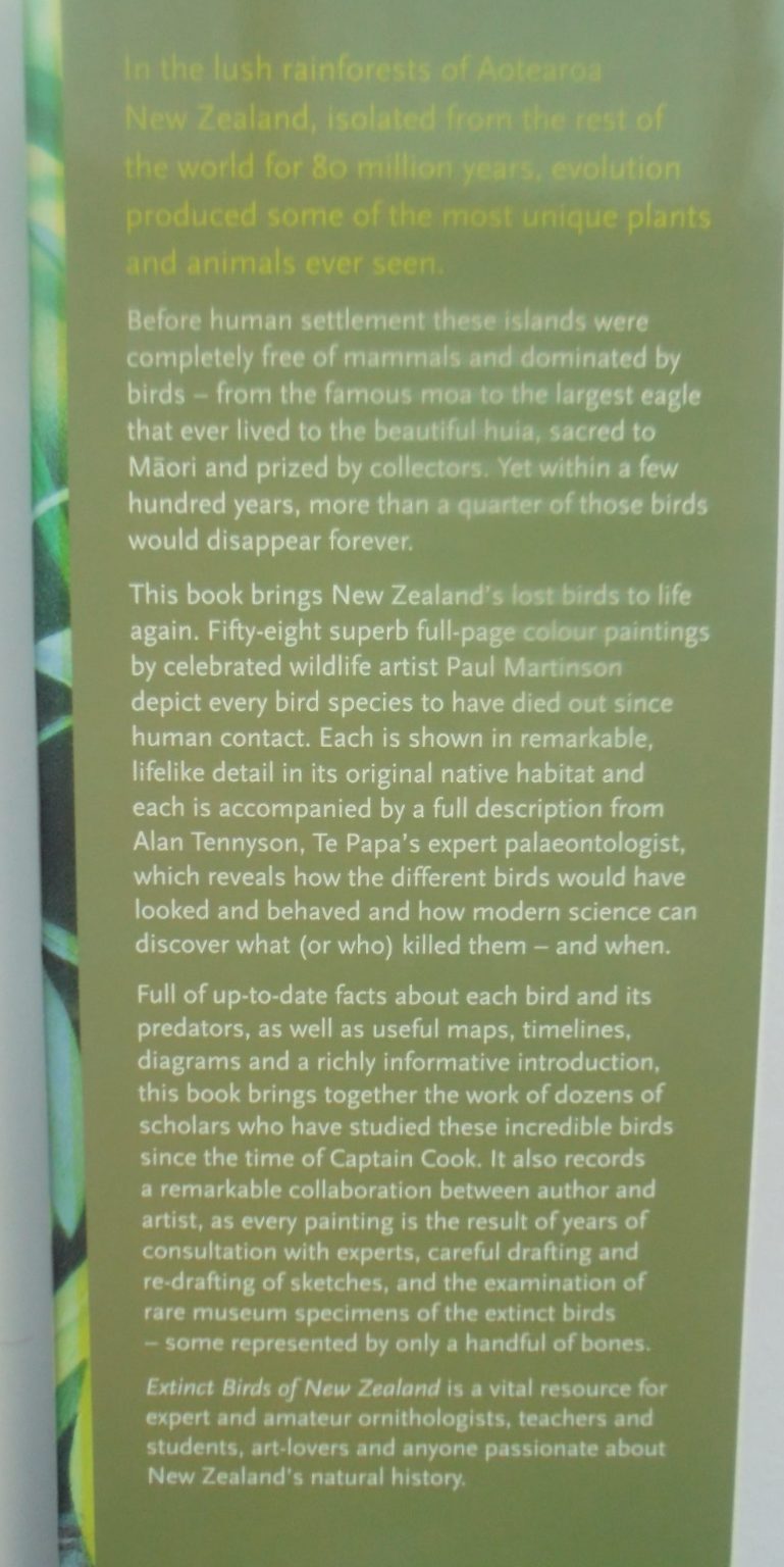 Extinct Birds of New Zealand by Alan Tennyson and Paul Martinson. SCARCE