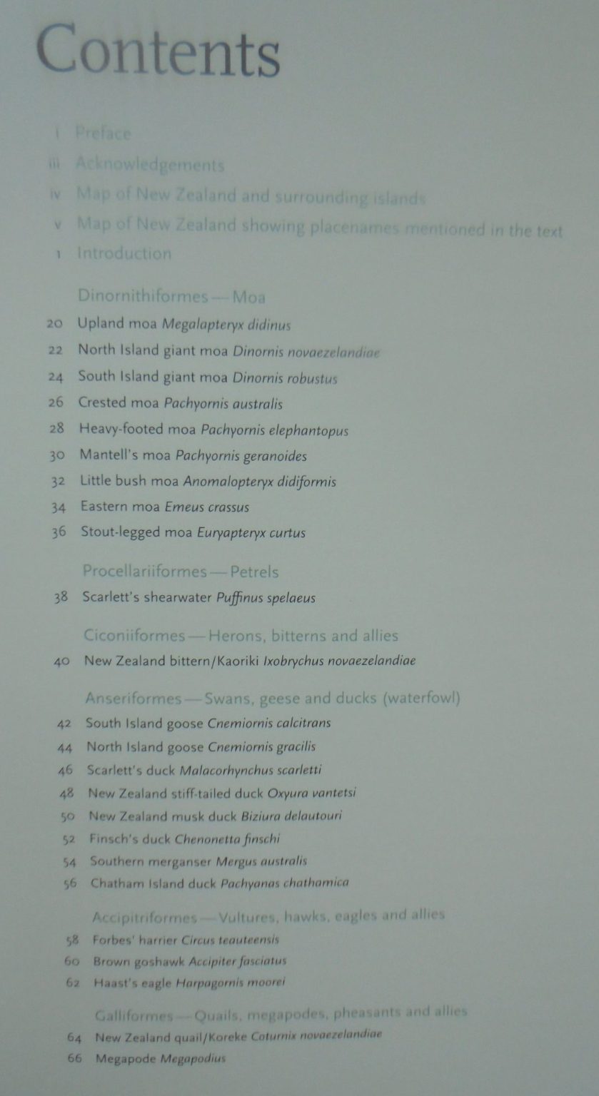 Extinct Birds of New Zealand by Alan Tennyson and Paul Martinson. SCARCE